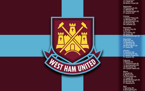 Возлюбленная футбольный клуб Англии Вест Хэм Юнайтед