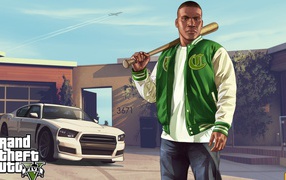Парень с битой из Grand Theft Auto V