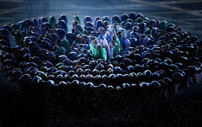 Театральная постановка на открытии Олимпиады в Сочи