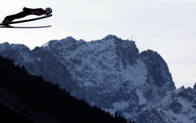 Thomas Dithart Austrian ski jumper silver medal at the Olympic Games in Sochi 2014