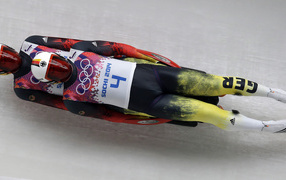  Тобиас Арльт и Тобиас Вендль немецкие саночники по две золотые медали в Сочи 2014