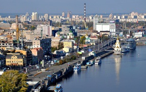 Top view of Kiev
