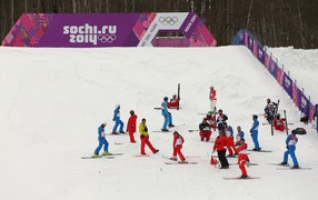 Трасса для фристайла на Олимпиаде в Сочи