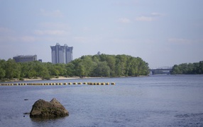 Wide expanses of the Dnieper in Kiev