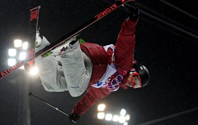 Winner of the silver medal in freestyle Michael Riddle of Canada