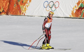 Winner of the silver medal in the discipline of skiing Ivica Kostelic of Croatia