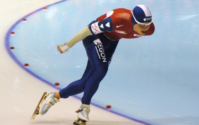 Обладатель серебряной медали в дисциплине скоростной бег на коньках Кун Вервей из Нидерландов