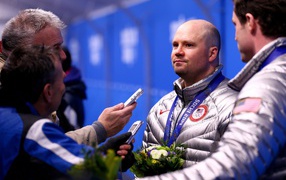 Обладатель двух бронзовых медалей в дисциплине бобслей Стивен Холкомб на олимпиаде в Сочи