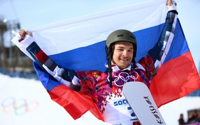 Обладатель двух золотых медалей в дисциплине сноуборд Вик Уайлд на олимпиаде в Сочи