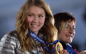 Won gold medals in alpine skiing discipline Mikaela Shiffrin at the Olympics in Sochi