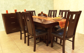 Wooden furniture for the dining room