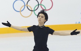 Юдзуру Ханю из Японии золотая медаль на олимпиаде в Сочи 2014