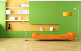 Оранжево зеленый стиль