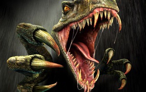 Зубастая пасть динозавра