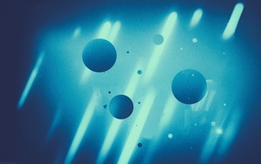 Абстрактные голубые сферы