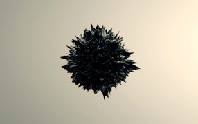 Черный абстрактный сгусток