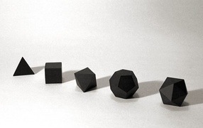 Черные геометрические фигуры