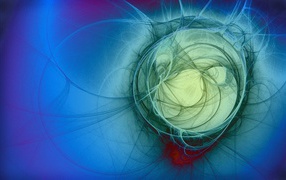 Круг абстрактных линий