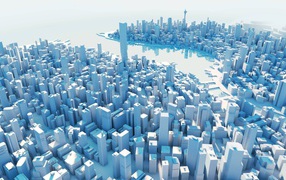 Город в формате 3Д