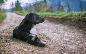 Кубическая черная собака