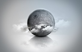 Цифровой серый шар