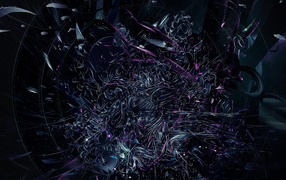 Переплетение абстрактных цветов