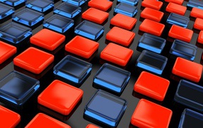 Красные и прозрачные квадраты