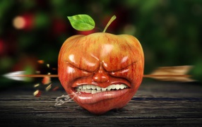 Грустное яблоко, 3Д модель