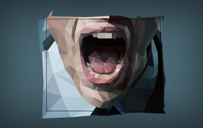 Лицо человека, 3Д графика