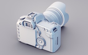 Модель фотоаппарата, 3-Д графика