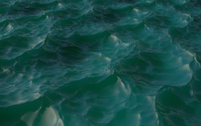 Волны воды 3-Д графика