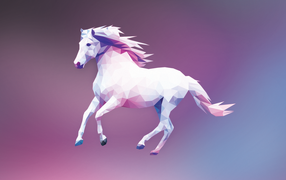 Белый конь, 3Д графика