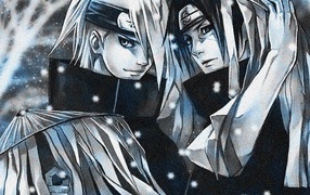 Акацуки и Деидара из манги Naruto Shippuuden