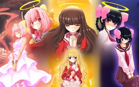 Ангелы в аниме Одному лишь Богу ведомый мир