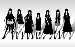 Персонажи аниме Сумеречная дева и амнезия