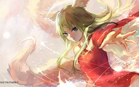 Аниме девушка Pixiv Fantasia