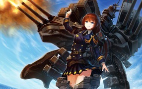 Девушка аниме командует боевым роботом, Kantai Collection