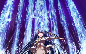 Девушка аниме возле водопада, Натюрморт в серых тонах