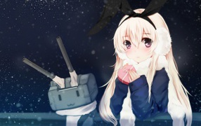 Девушка аниме с роботом