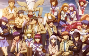 Школьный класс в аниме Ангельские ритмы