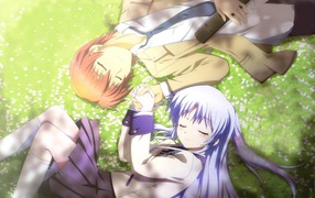 Влюбленная пара из аниме Ангельские ритмы