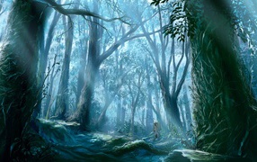 Темный лес в аниме Мастер Муси