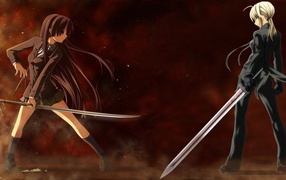 Дуэль на мечах в аниме Fate Series