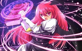 Чародейка аниме с магической книгой