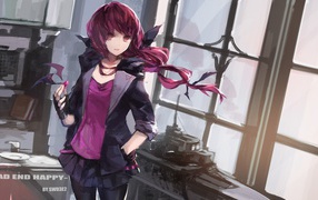 Девушка из аниме Весёлые детки-таблетки