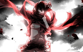 Девушка персонаж аниме Атака Титанов