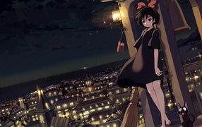 Девушка персонаж аниме Ведьмина служба доставки