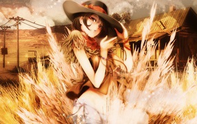 Девушка в шляпе, манга аниме