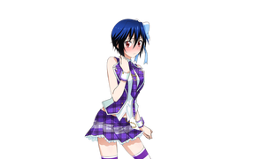 Девушка на сером фоне, аниме Nisekoi