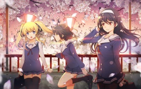 Девушки в саду сакур, аниме Как создать скучную героиню
